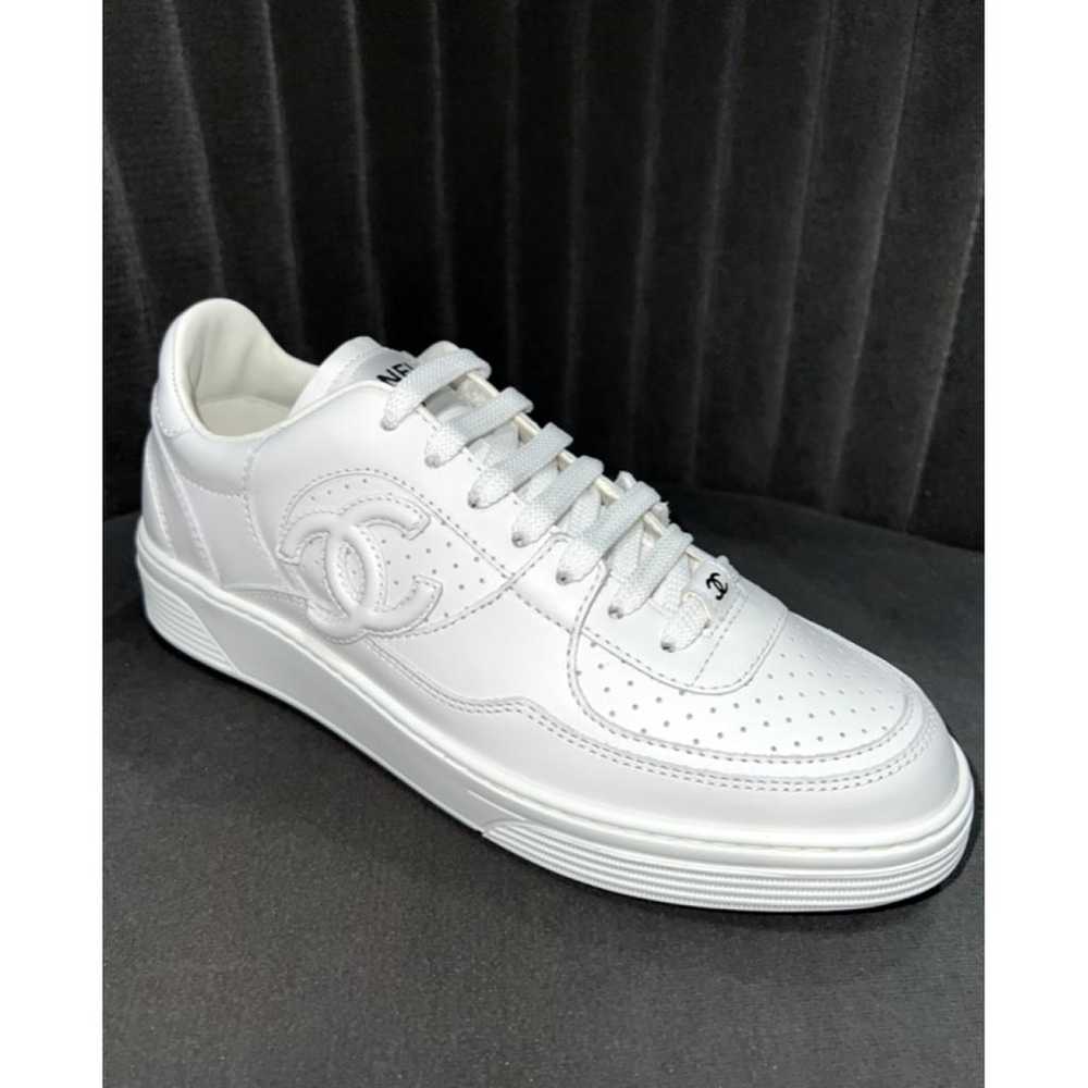 Chanel Boy leather trainers - image 4