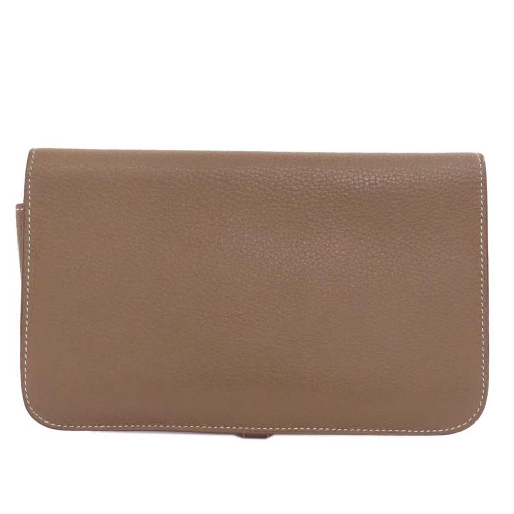 Hermes Hermes Dogon GM Etoupe Long Wallet Togo Wo… - image 2