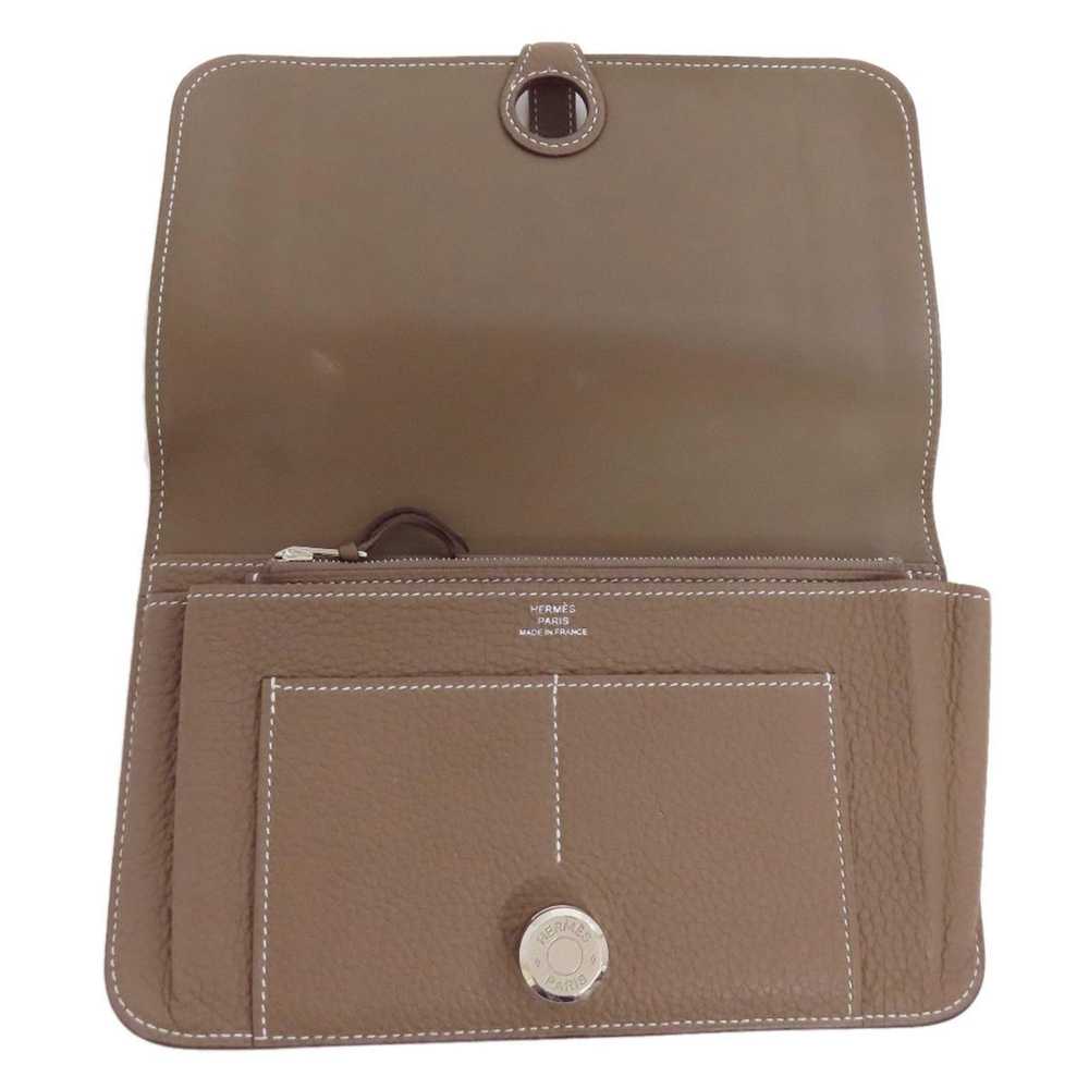 Hermes Hermes Dogon GM Etoupe Long Wallet Togo Wo… - image 4