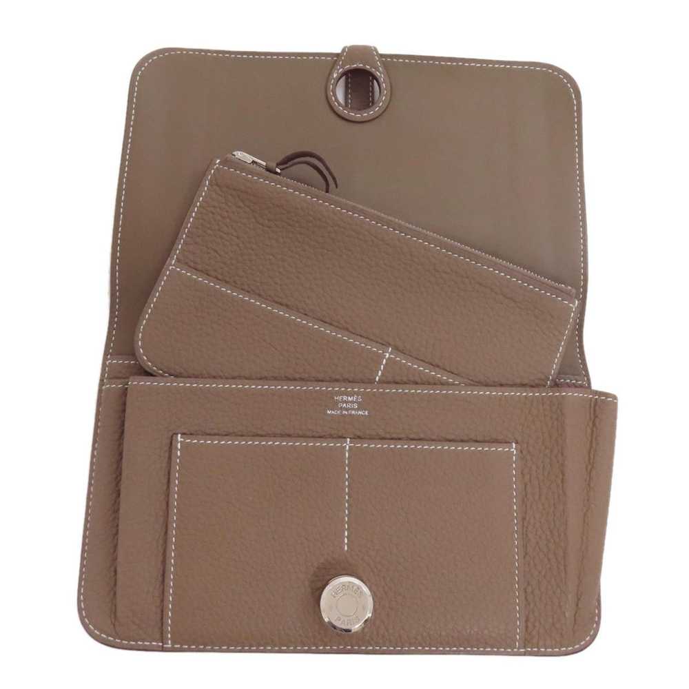 Hermes Hermes Dogon GM Etoupe Long Wallet Togo Wo… - image 5