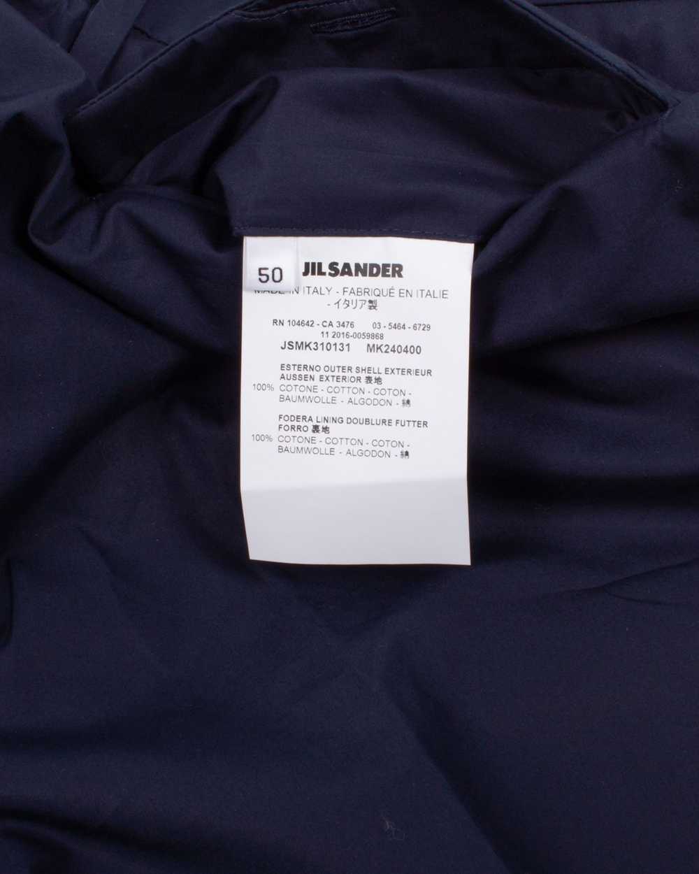 Jil Sander JIL SANDER S/S 2016 DARK BLUE COTTON L… - image 4