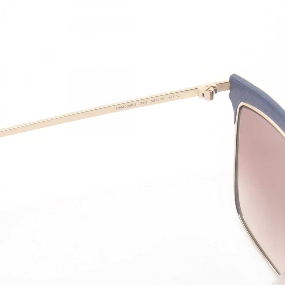 Loewe Loewe Leather Trim Oversized Tinted Sunglas… - image 5