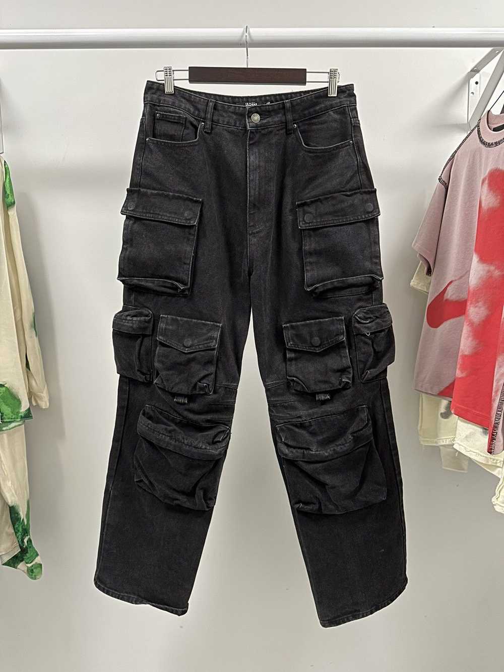 Jaded London Jaded London Black Cargo Jeans - image 1