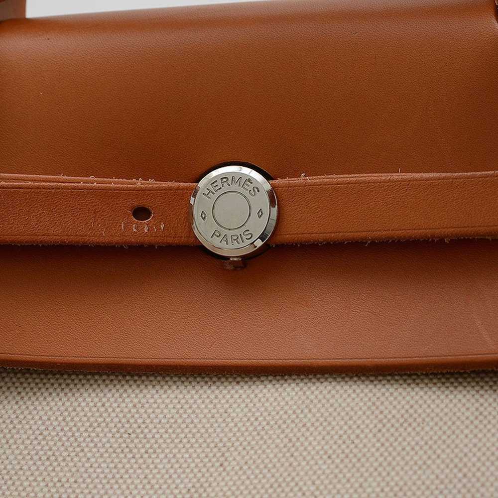 Hermes Hermes Airbag GM Handbag Toile H Calf Natu… - image 5