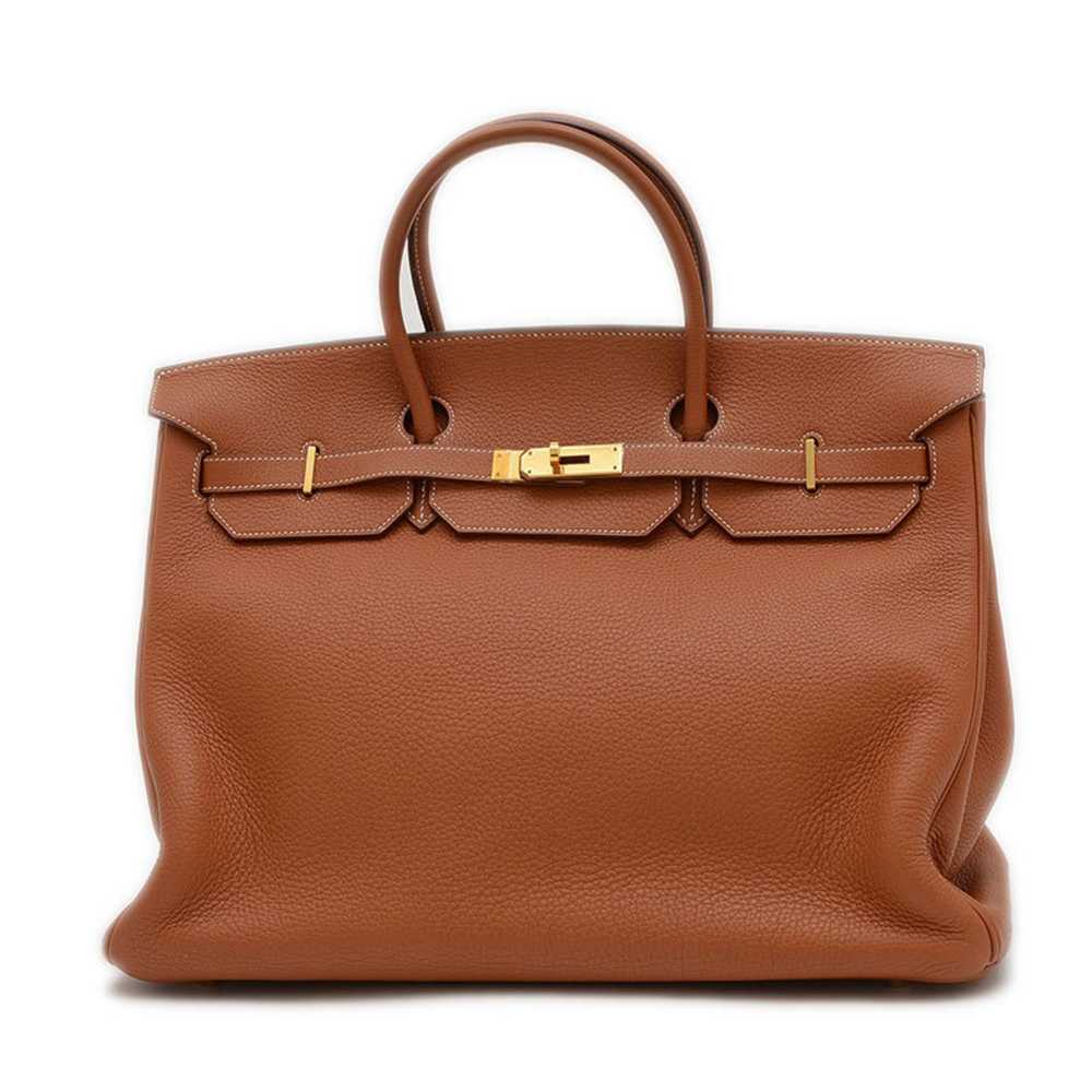 Hermes Hermes Birkin 40 Handbag Taurillon Cognac … - image 11