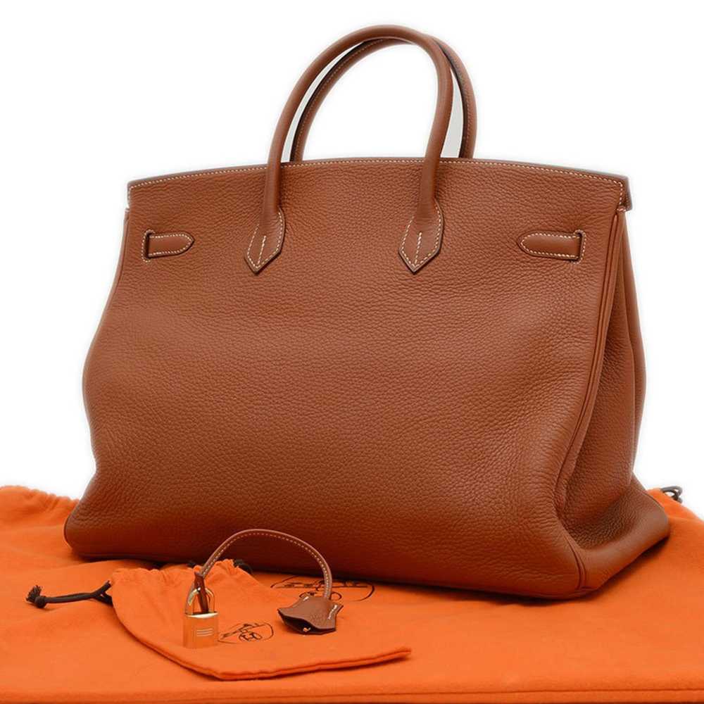 Hermes Hermes Birkin 40 Handbag Taurillon Cognac … - image 2