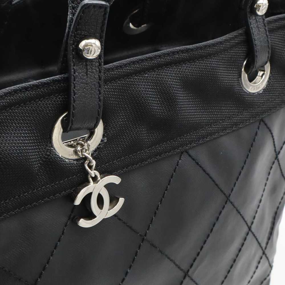 Chanel Paris Biarritz Black Canvas Tote Bag (Pre-… - image 9