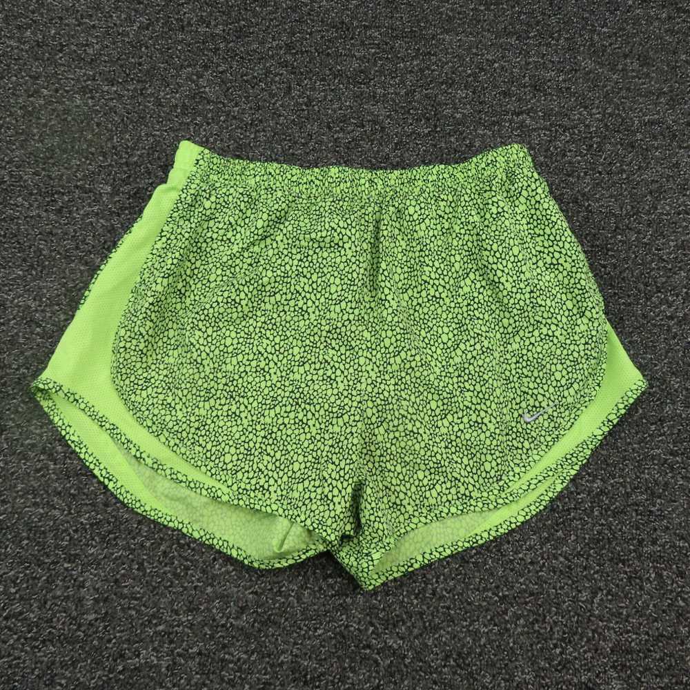 Nike Nike Shorts Womens Medium Green & Black Dri-… - image 1