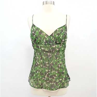 J.Crew J.CREW Silk Cami Tank Top Womens 6 Camoufla