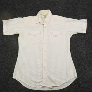 Pinko Vtg Ruddock Shirt Adult Large Pink & White … - image 1