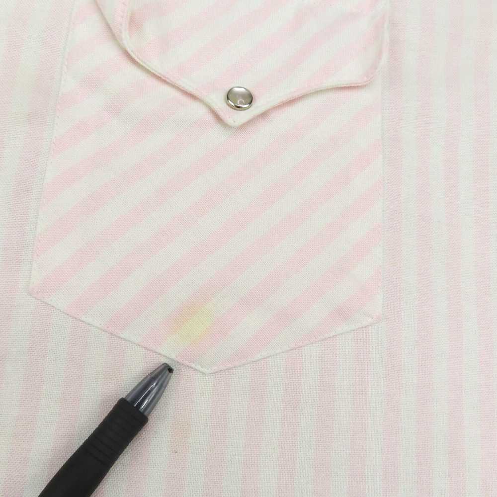 Pinko Vtg Ruddock Shirt Adult Large Pink & White … - image 2