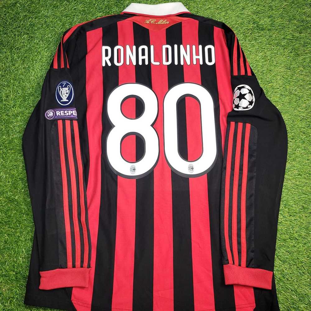 Adidas Ronaldinho AC Milan 2009 2010 UEFA Long Sl… - image 1