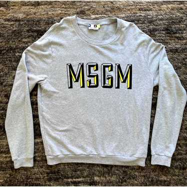 MSGM MSGM Men Sweatshirt Grey Milano Italy Large F