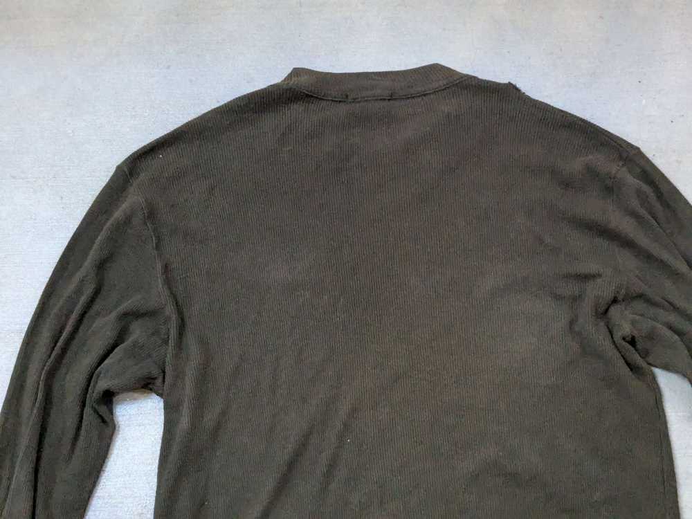 Gucci Gucci Tshirt Olive Green Large Ribbed Long … - image 9