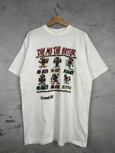 Vintage Vintage Humor T-shirt Reggae Graphic Gren… - image 1