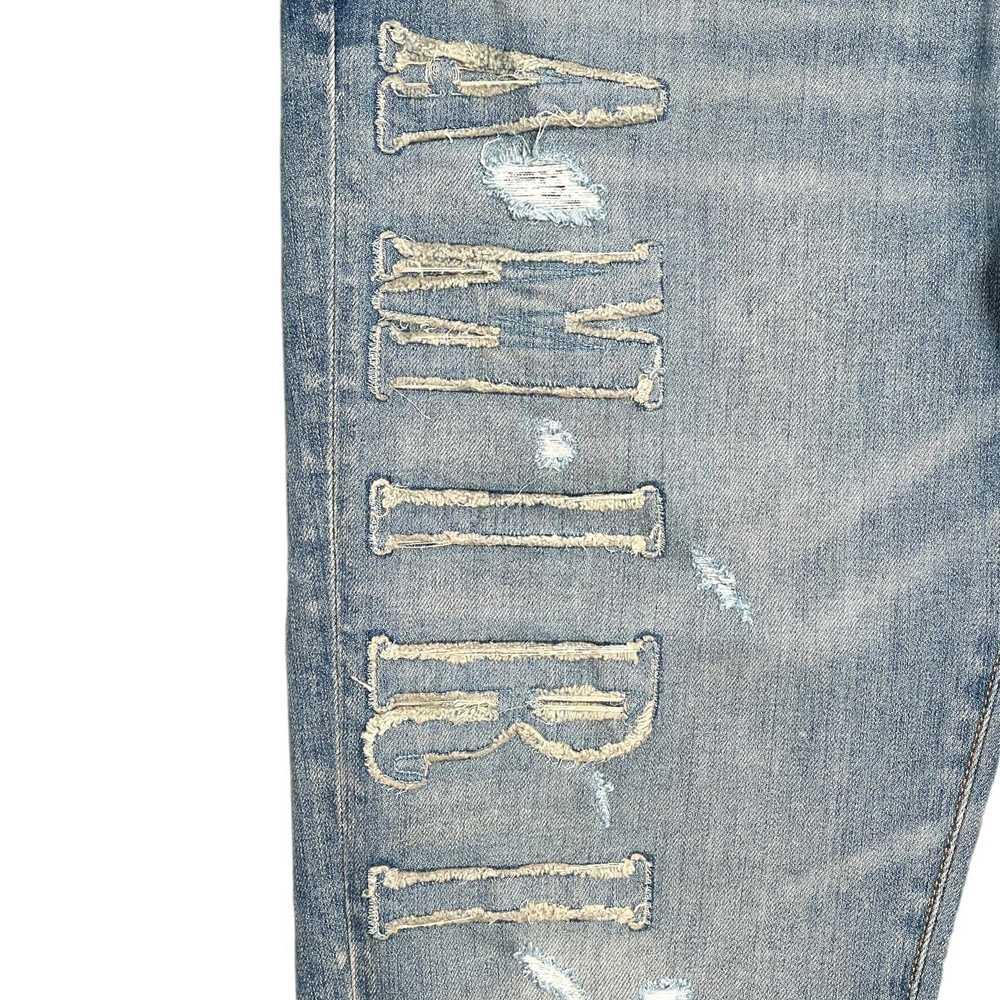 Amiri Amiri Denim Logo Applique Jeans Clay Indigo - image 3