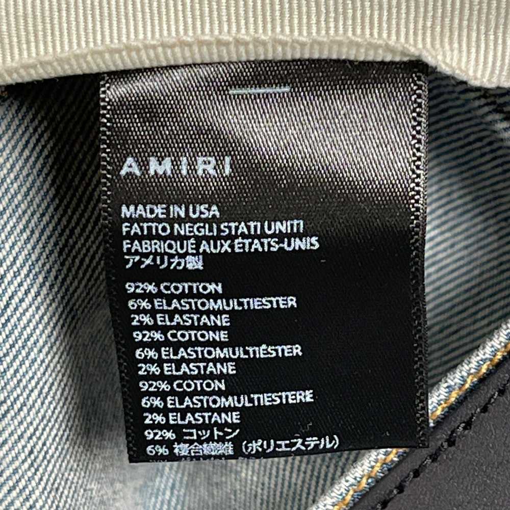 Amiri Amiri Denim Logo Applique Jeans Clay Indigo - image 5