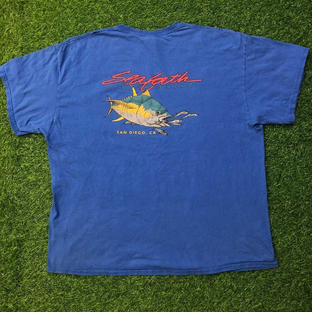 Gildan Men’s Vintage Blue Sport Fishing San Diego… - image 2