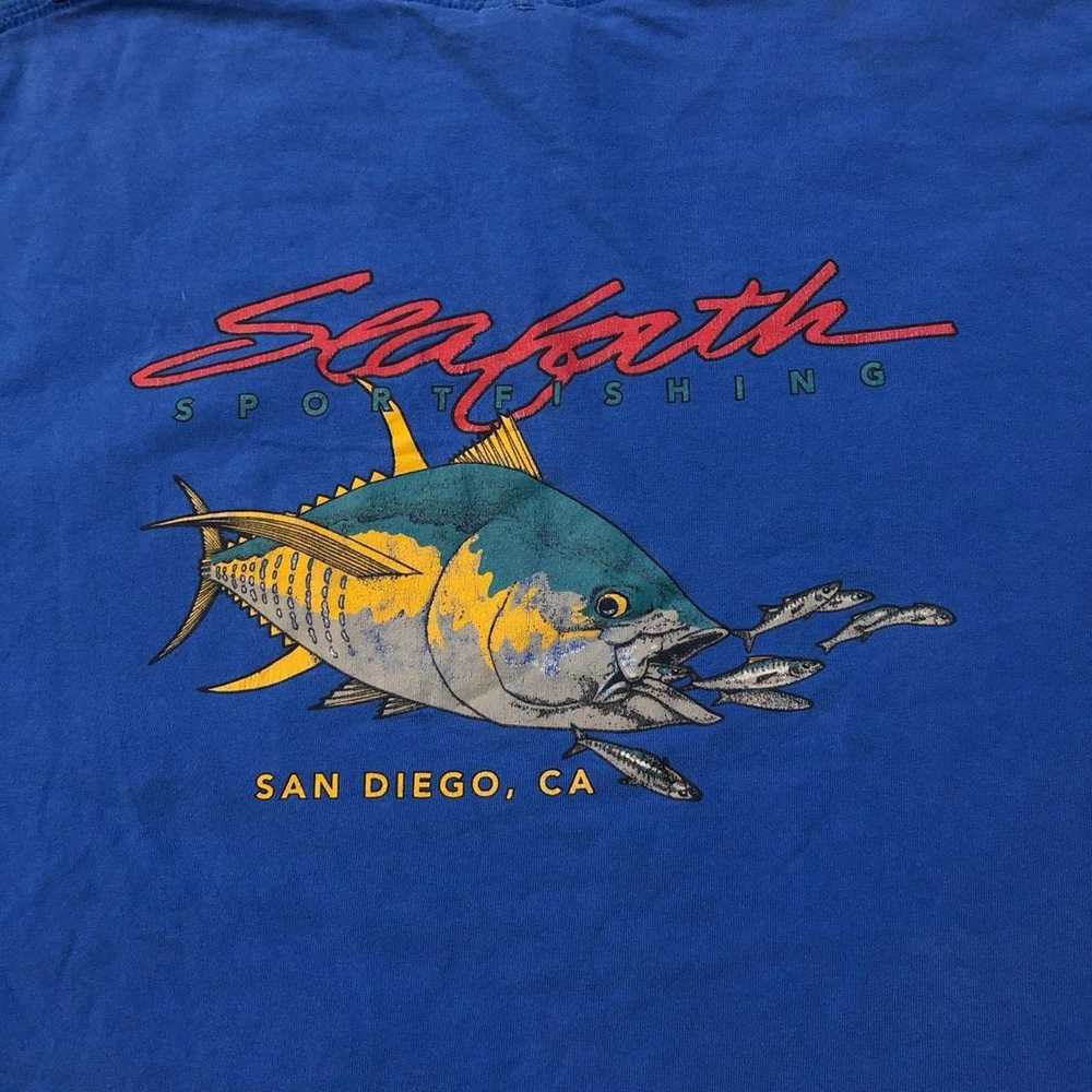 Gildan Men’s Vintage Blue Sport Fishing San Diego… - image 4