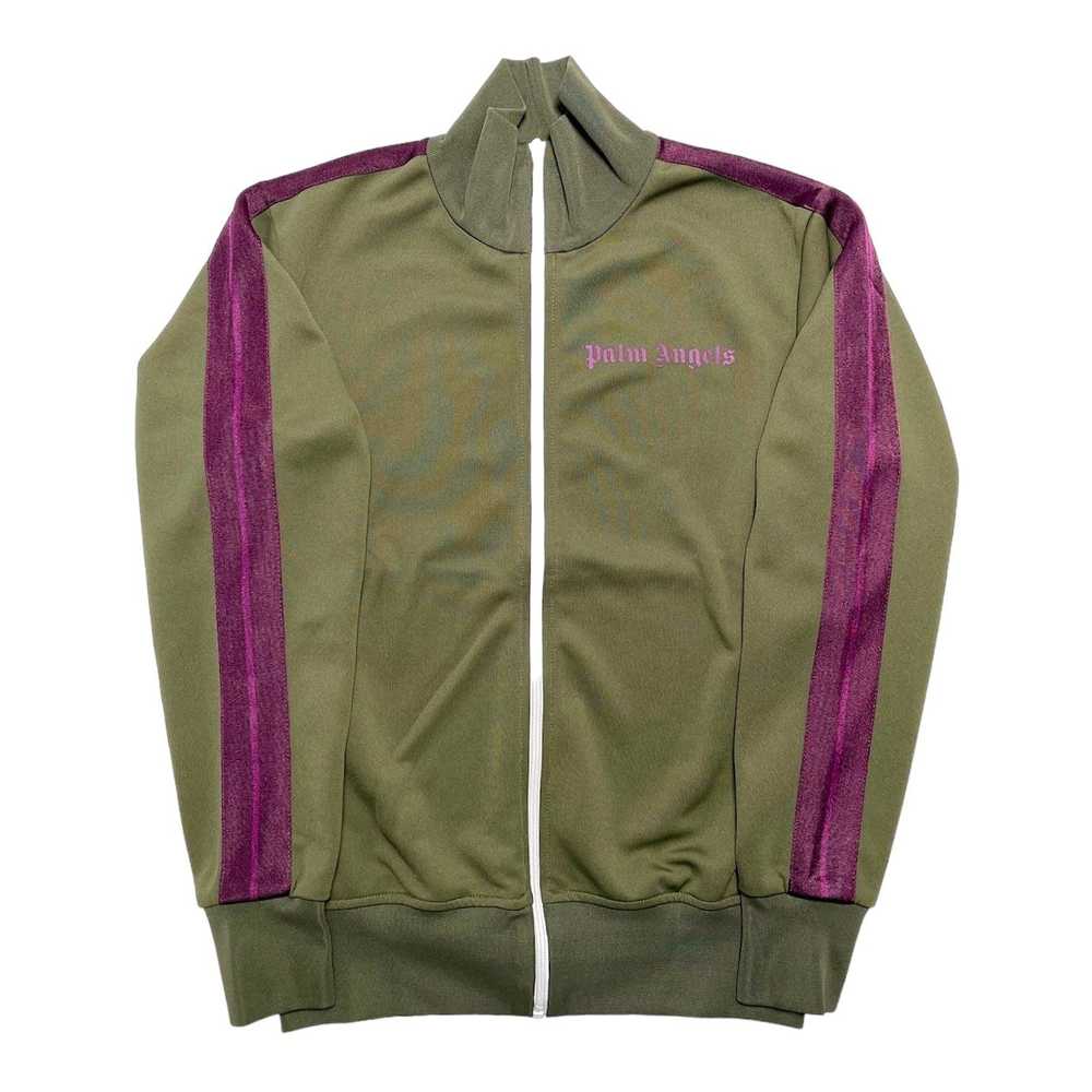 Palm Angels Classic Logo Track Jacket Green Purple - image 1