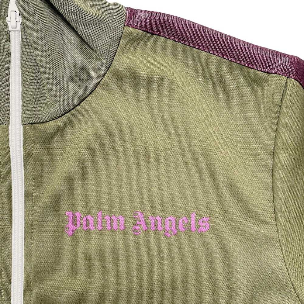 Palm Angels Classic Logo Track Jacket Green Purple - image 3