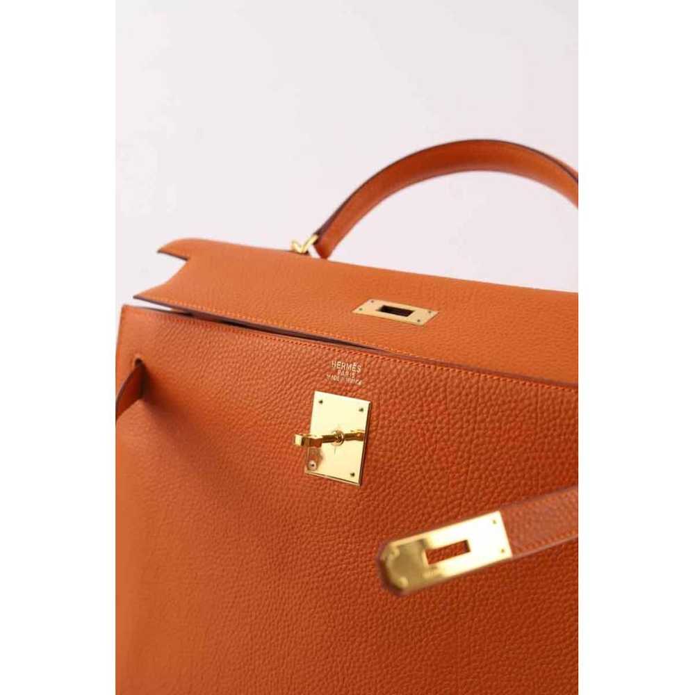 Hermès Kelly 32 leather handbag - image 5