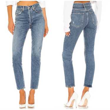 Agolde AGOLDE Riley High Rise Straight Crop Jean … - image 1