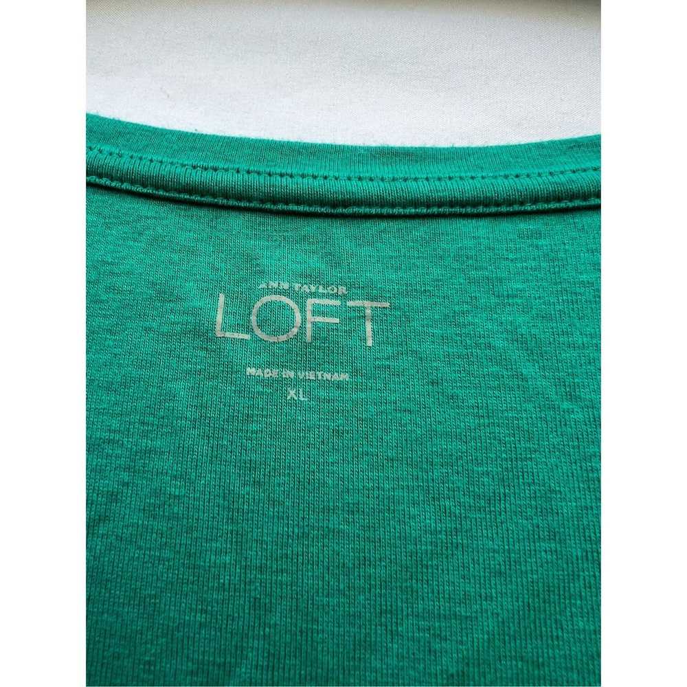 Loft Ann Taylor Loft Teal/Green Long Sleeve Top W… - image 4