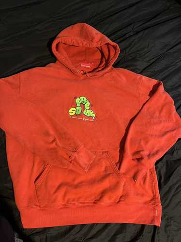 Supreme Red Supreme Grinch Hoodie - image 1