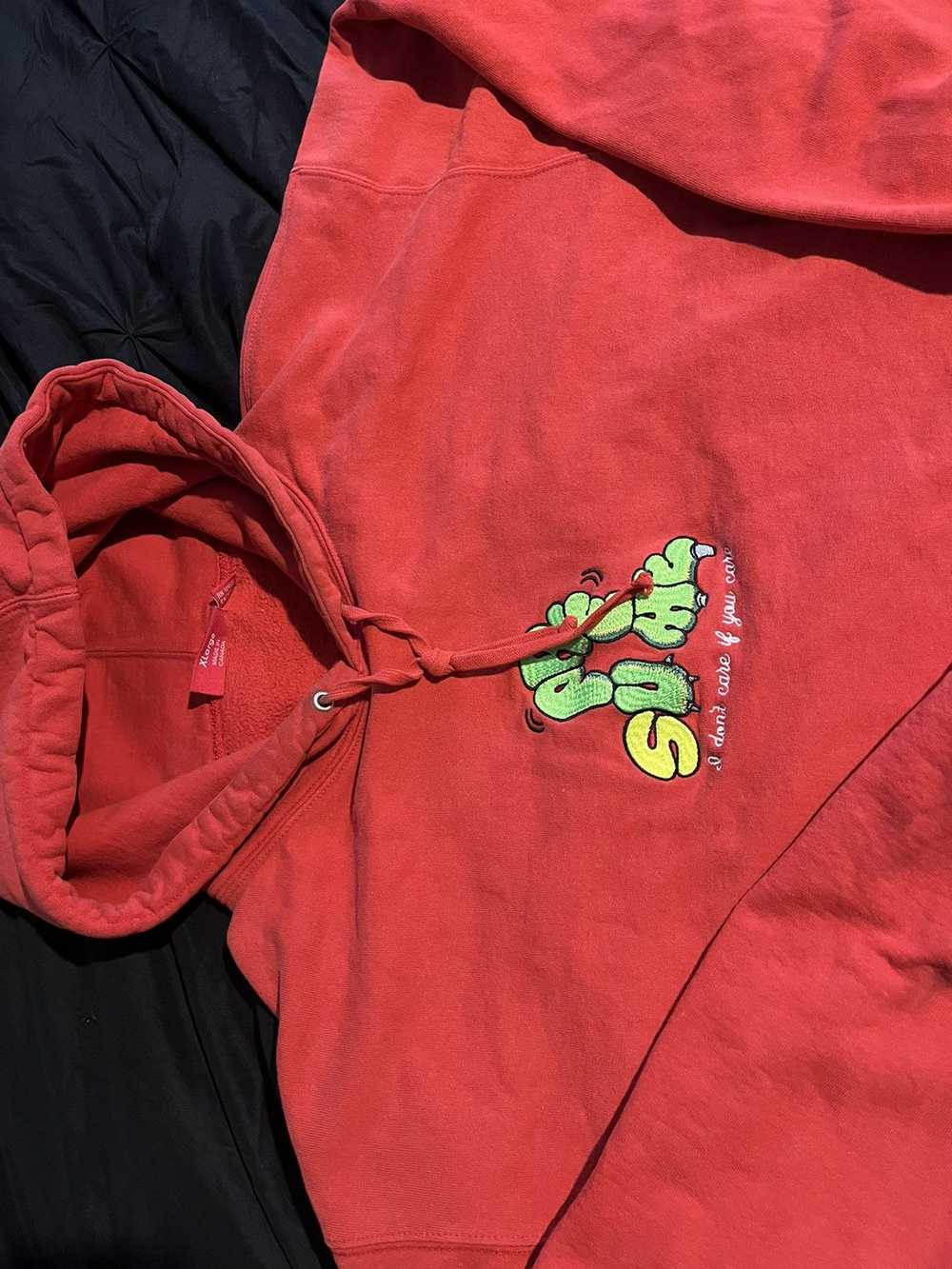 Supreme Red Supreme Grinch Hoodie - image 5