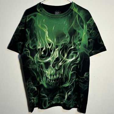 Rare × Skulls × Vintage Early 2000s Slime Green S… - image 1