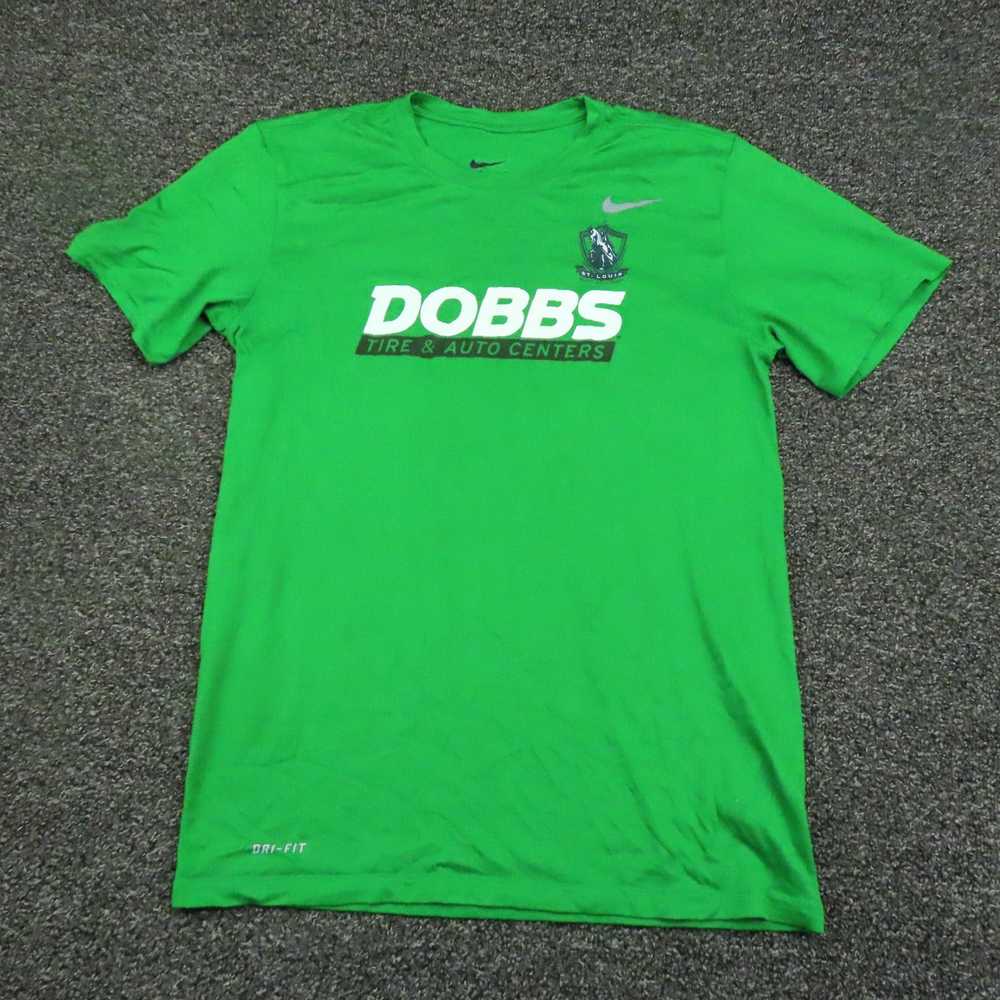 Nike Green Breathable Short Sleeve Mens Dri-Fit A… - image 1