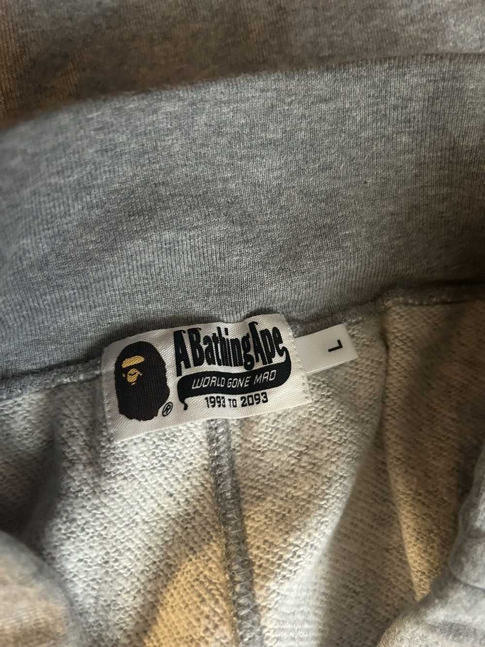 Bape Bape Grey Shark Sweat Shorts - image 5