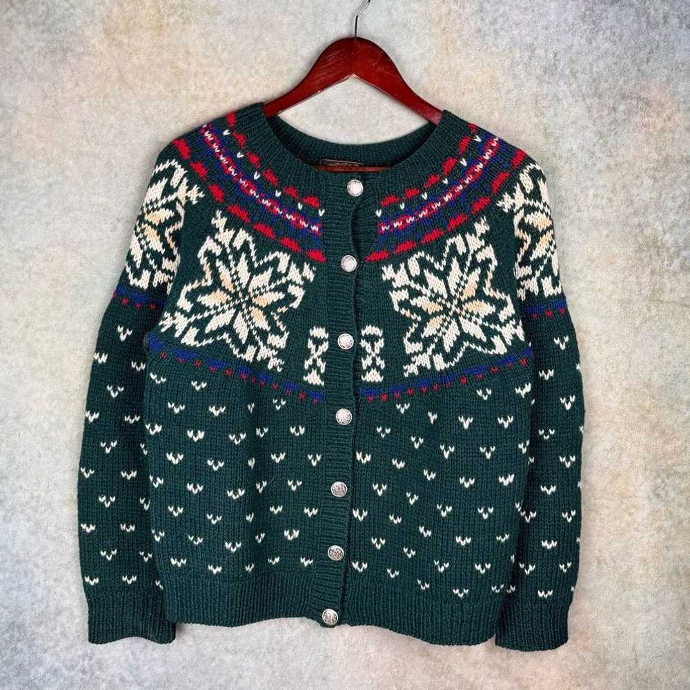 Eddie Bauer × Vintage VTG 90s Eddie Bauer Knit Ca… - image 1