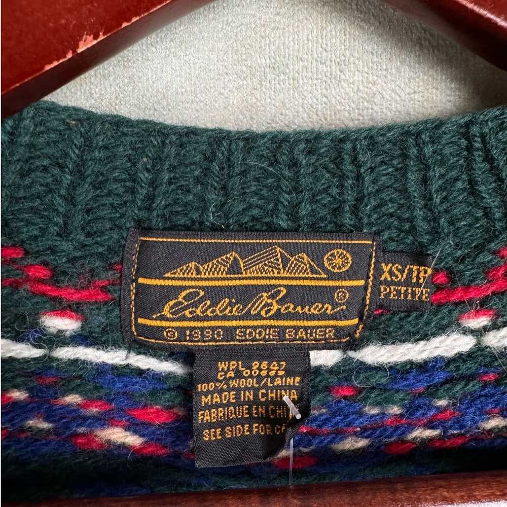 Eddie Bauer × Vintage VTG 90s Eddie Bauer Knit Ca… - image 4