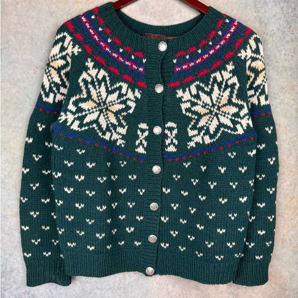 Eddie Bauer × Vintage VTG 90s Eddie Bauer Knit Ca… - image 7