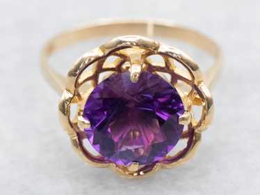 Amethyst Solitaire Ring - image 1