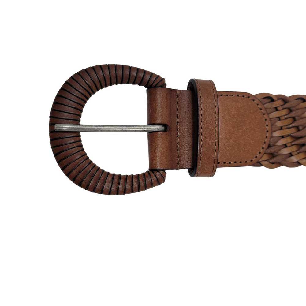 Vintage Vintage Braided Brown Belt 10 Unique Wove… - image 4