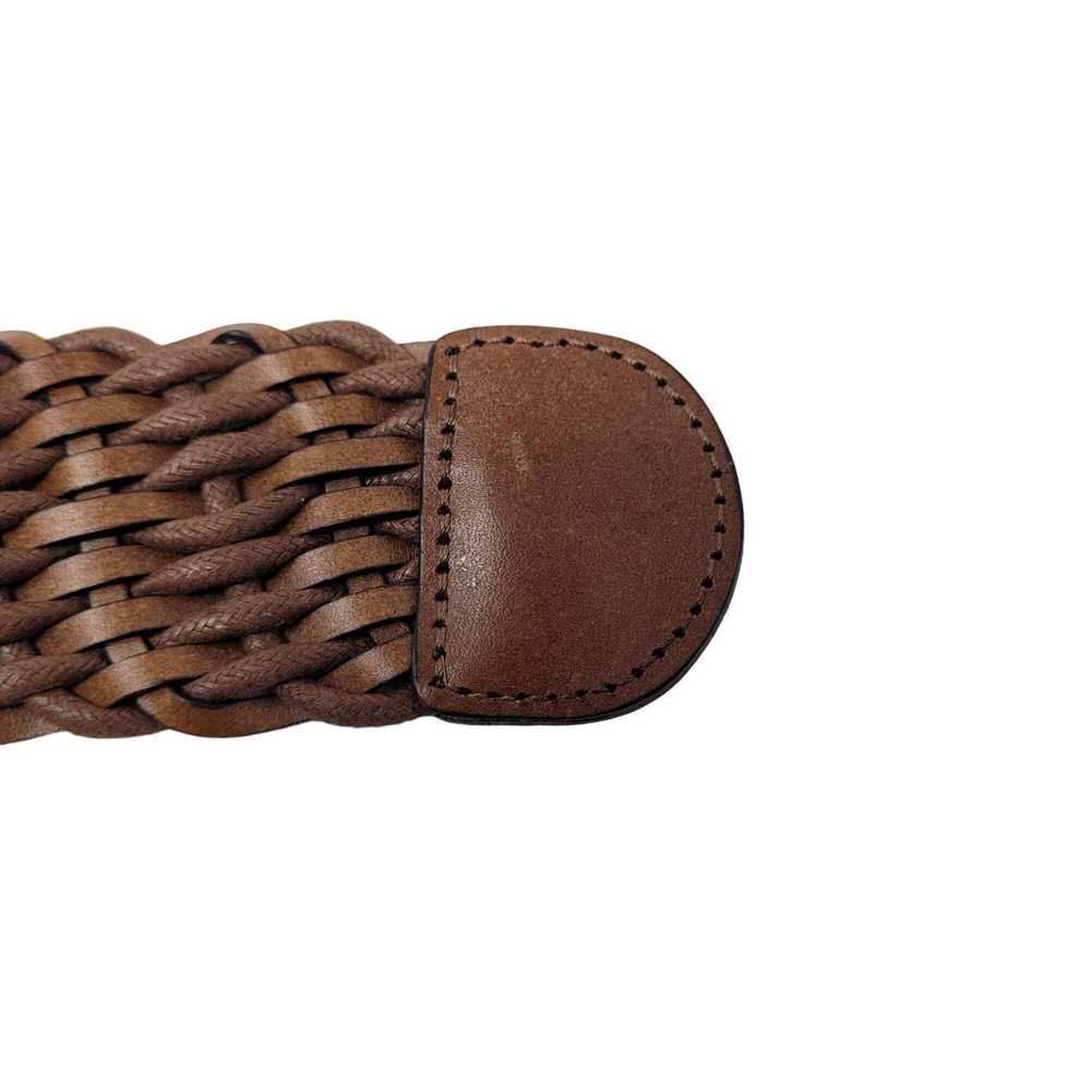 Vintage Vintage Braided Brown Belt 10 Unique Wove… - image 9