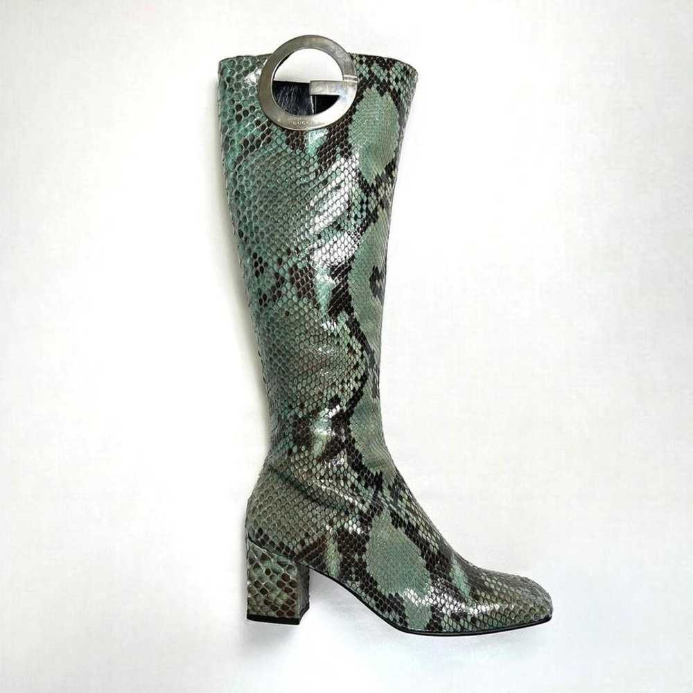 Gucci Python boots - image 4