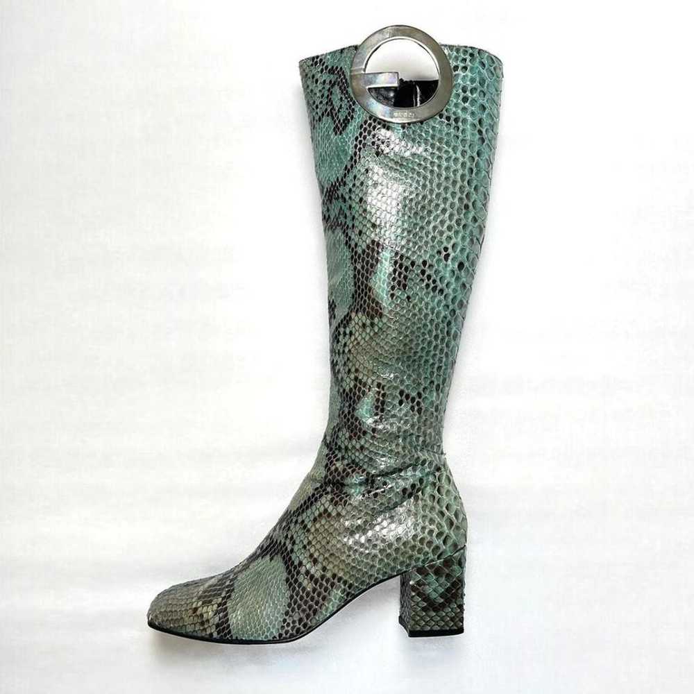 Gucci Python boots - image 6