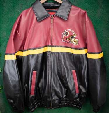 Designer Washington Redskins Faux Leather Bomber … - image 1