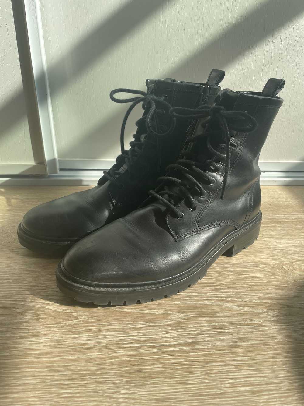 Allsaints Olin Leather Combat/Military Boots - image 1