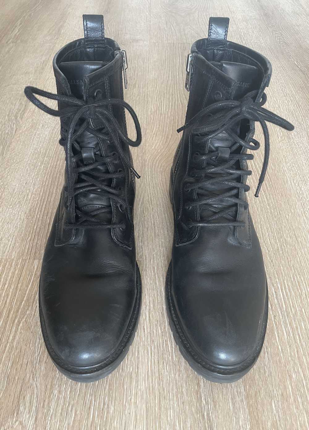 Allsaints Olin Leather Combat/Military Boots - image 9