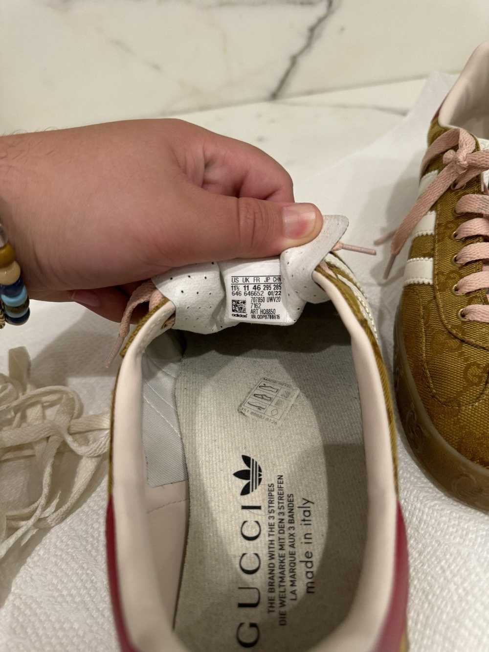 Adidas × Gucci Gucci Adidas Gazelle Beige Monogra… - image 12