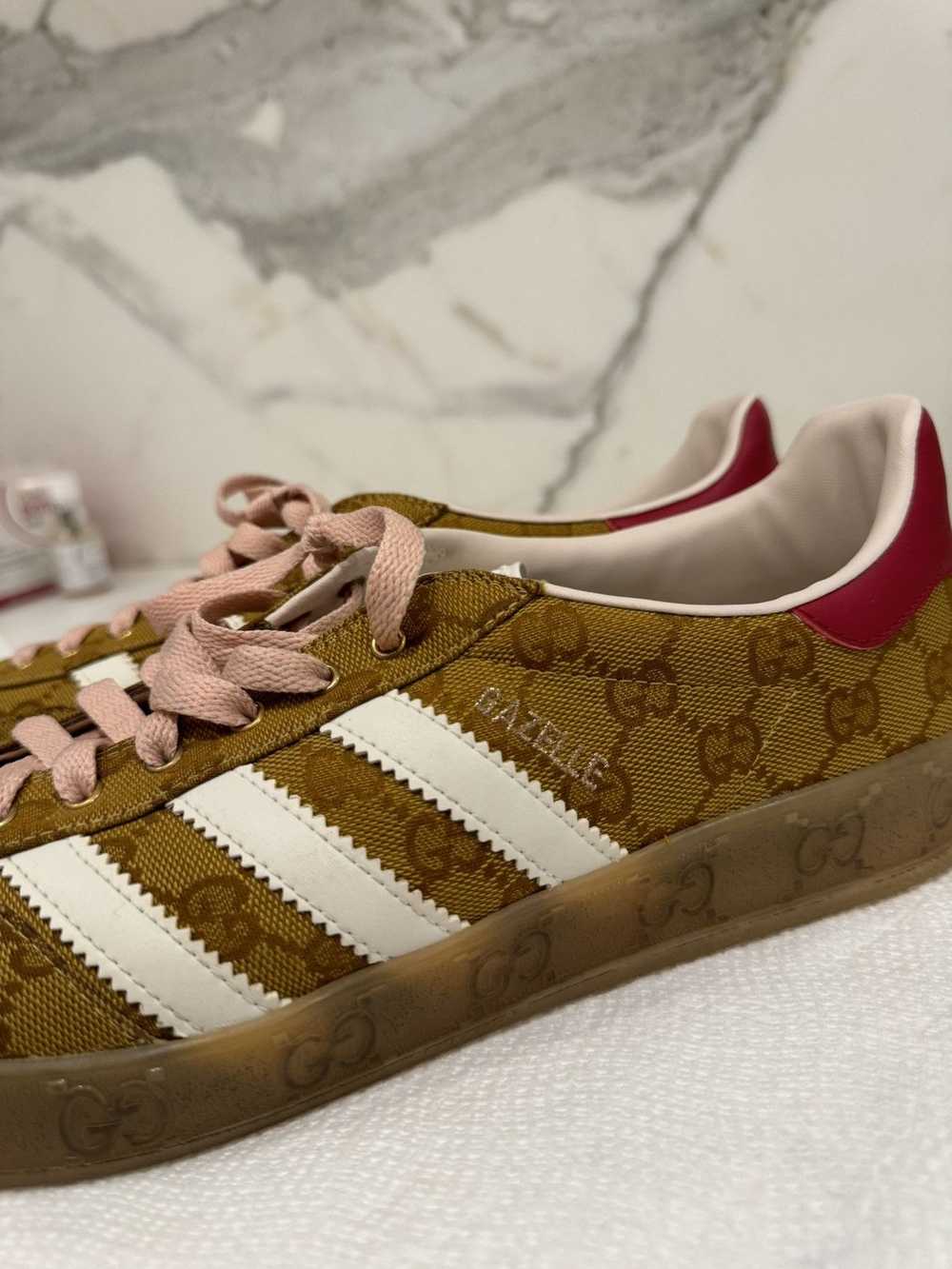 Adidas × Gucci Gucci Adidas Gazelle Beige Monogra… - image 1