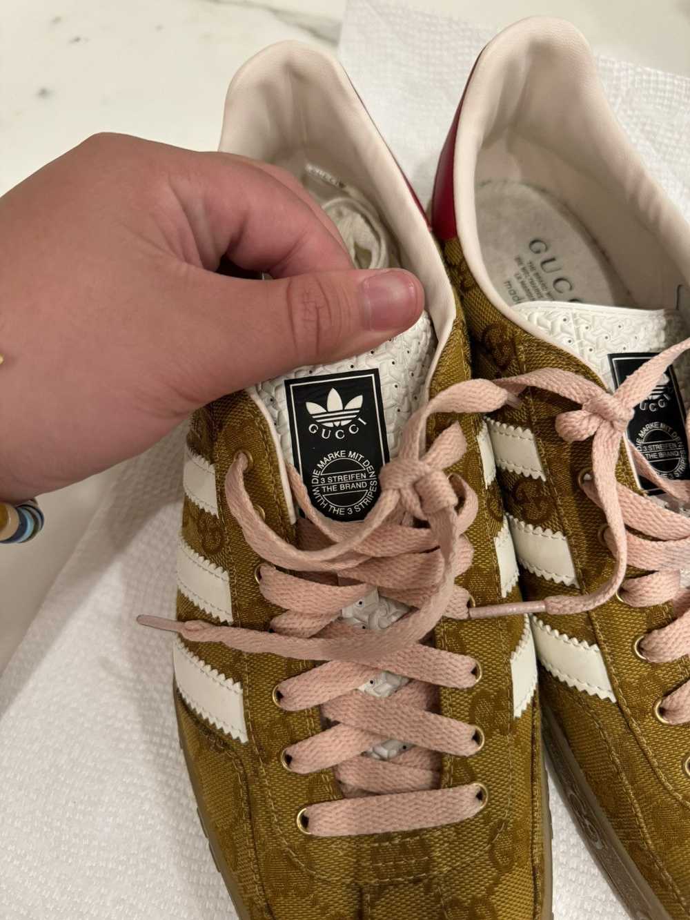 Adidas × Gucci Gucci Adidas Gazelle Beige Monogra… - image 6