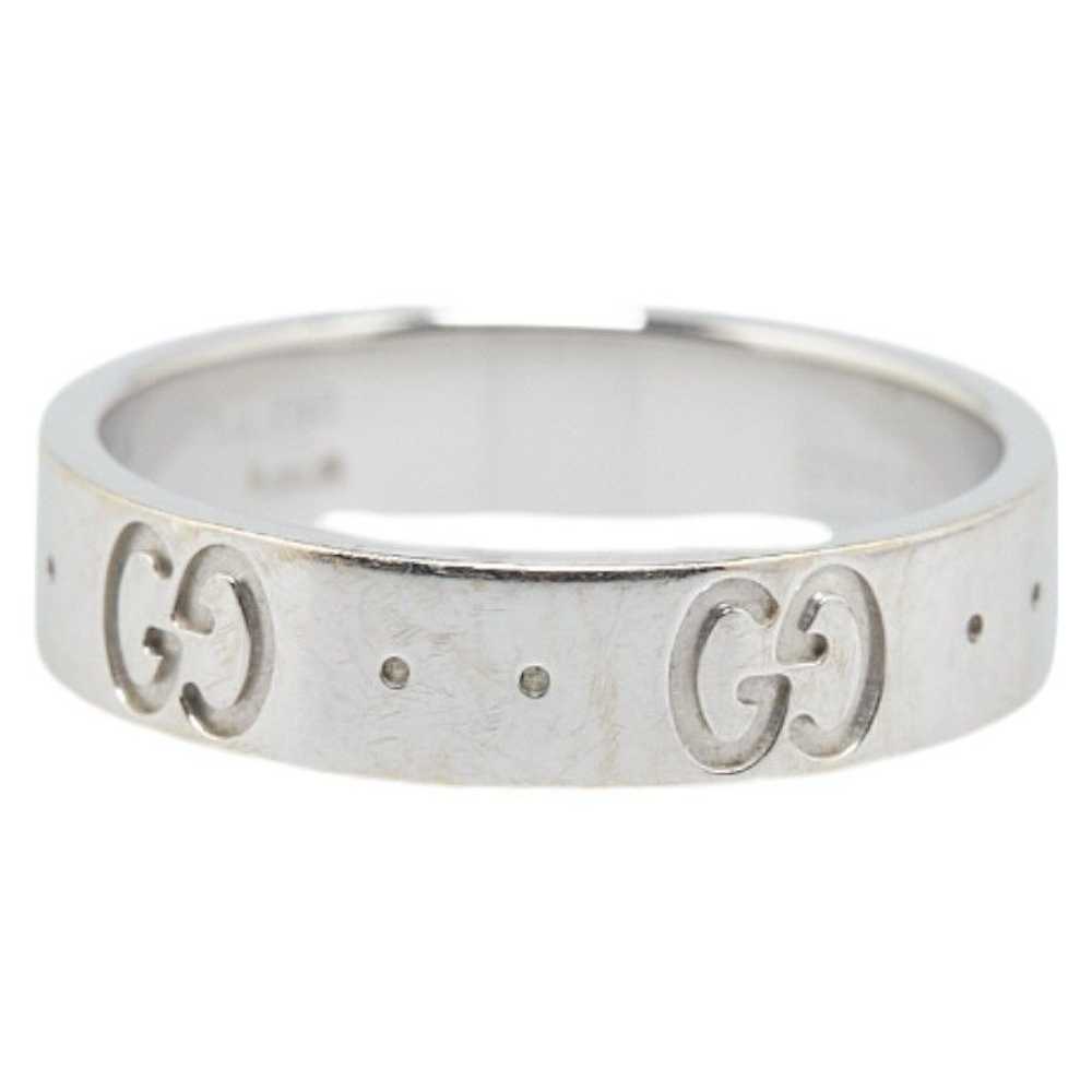 Gucci Gucci Gucci GG Icon White Gold 750 Ring Met… - image 3