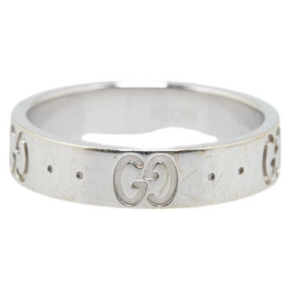 Gucci Gucci Gucci GG Icon White Gold 750 Ring Met… - image 4