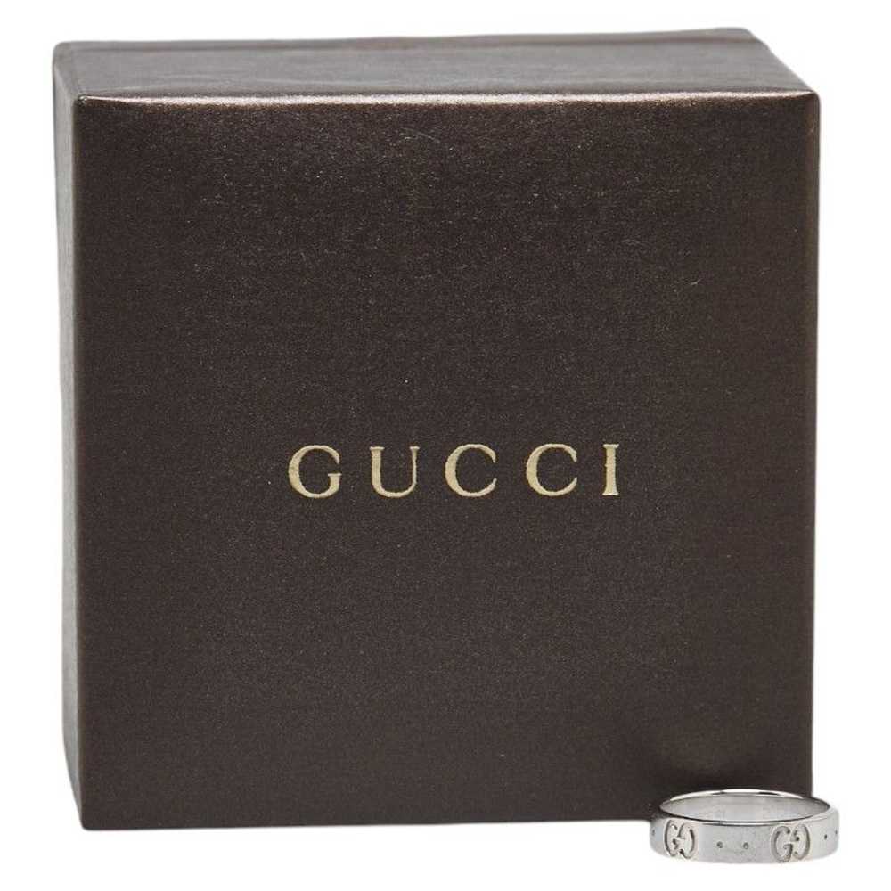 Gucci Gucci Gucci GG Icon White Gold 750 Ring Met… - image 9